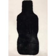 Накидка из искусственного меха на переднее сиденье ПРЕМИУМ, короткий ворс, черный