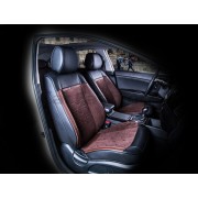 Накидки из велюра с экокожей на передние сиденья "EVOLUTION"  для Chevrolet Lacetti 