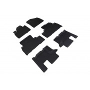 Резиновые коврики с высоким бортом для KIA Sorento Prime (3 ряда) (2015-2020)