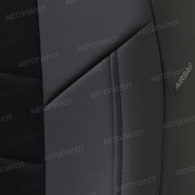 Чехлы на сиденья из алькантары для Nissan Terrano (2014-2017) 40/60 без AirBag, Черный/Черный, Автопилот