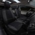 Чехлы на сиденья из алькантары ромб для Toyota Land Cruiser Prado 150 рестайлинг 2 (2017-2023), Черный/Черный, Автопилот