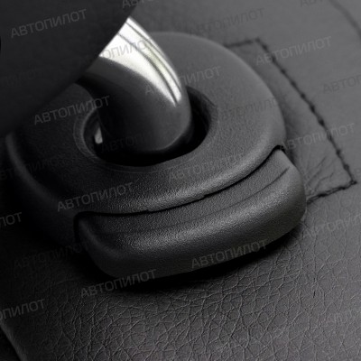 Чехлы на сиденья из экокожи для Peugeot 301 (2013-2016), Черный/Черный, Автопилот
