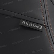 Чехлы на сиденья из алькантары ромб для Peugeot 4008 (2012-2017), Черный/Коричневый, Автопилот