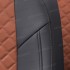 Чехлы на сиденья из алькантары ромб для LADA Granta седан (2011-2024) 40/60 Luxe, Черный/Коричневый, Автопилот