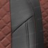 Чехлы на сиденья из алькантары ромб для Honda CR-V 4 (2012-2018), Черный/Шоколад, Автопилот