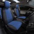 Чехлы на сиденья из алькантары ромб для Audi 80 B-3 (8A) (1986-1991) задн. подголов-ки горбы, Черный/Синий, Автопилот