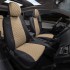 Чехлы на сиденья из экокожи ромб для Fiat Albea (Comfort) (2002-2012) 40/60 г-образные подголовники, Черный/Темно-бежевый , Автопилот