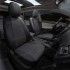 Чехлы на сиденья из алькантары для Volkswagen Transporter T6 (2015-2023) 2 места, Черный/Темно-серый, Автопилот