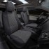 Чехлы на сиденья из экокожи ромб для Ford EcoSport (2017-2023), Черный/Темно-серый, Автопилот