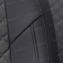 Чехлы на сиденья из экокожи ромб для BMW 3 серия E90 (2005-2012) Спорт, Черный/Темно-серый, Автопилот