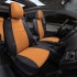 Чехлы на сиденья из экокожи для Opel Corsa D (2006-2014) сплошная, Черный/Оранжевый, Автопилот