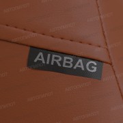 Чехлы на сиденья из алькантары для Nissan Terrano (2014-2017) 40/60 без AirBag, Коричневый/Коричневый, Автопилот