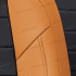 Чехлы на сиденья из экокожи для Газель NEXT (2014-2020) водительская спинка удлиненная, Оранжевый/Черный, Автопилот