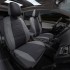 Чехлы на сиденья из экокожи для BMW 1 серия F20 (2011-2019), Серый/Черный, Автопилот