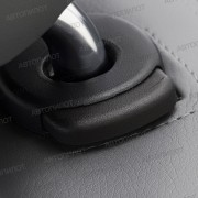 Чехлы на сиденья из экокожи для Subaru Forester 3 (2008-2013), Серый/Черный, Автопилот