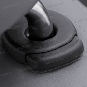 Чехлы на сиденья из экокожи ромб для Suzuki Jimny 3 (1998-2018), Серый/Черный, Автопилот