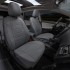 Чехлы на сиденья из экокожи для Volkswagen Sharan рестайлинг 7 мест (2000-2010), Серый/Серый, Автопилот