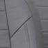 Чехлы на сиденья из экокожи для KIA Rio 2 седан (2005-2011), Серый/Серый, Автопилот