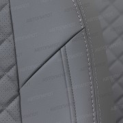 Чехлы на сиденья из экокожи ромб для Mazda CX-5 (2017-2023) Active, Supreme, Серый/Серый, Автопилот