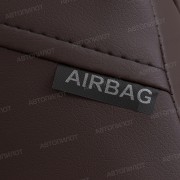 Чехлы на сиденья из алькантары для Peugeot 408 (2012-2023), Шоколад/Шоколад, Автопилот