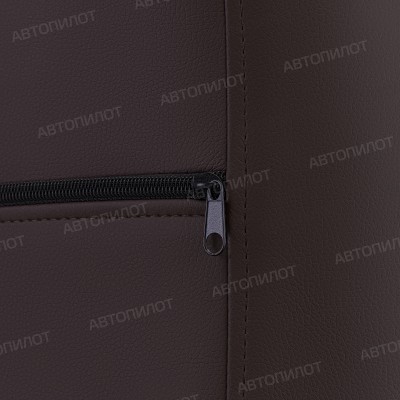 Чехлы на сиденья из экокожи для Hyundai i40 седан, универсал (2011-2019), Шоколад/Шоколад, Автопилот