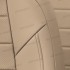 Чехлы на сиденья из экокожи для Kia Cerato 2 Купе (2009-2013), Темно-бежевый/Темно-бежевый, Автопилот