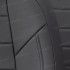Чехлы на сиденья из экокожи для Lada Largus 5 мест (2021-2023) рестайлинг 40/60, Темно-серый/Темно-серый, Автопилот