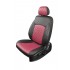 Чехлы на сиденья Hyundai Creta 2 (2021-2022) MAXIMAL ROMB Экокожа, черный/бордовый шов бордовый
