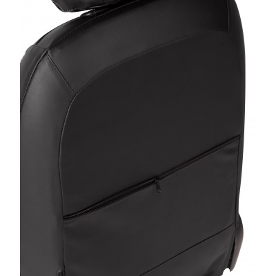 Чехлы на сиденья Kia Rio 4 X (2020-2021) MAXIMAL ROMB Экокожа, черный/шов белый