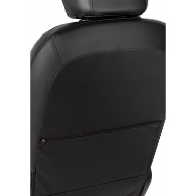 Чехлы на сиденья Kia Rio 4 X-Line (2017-2020) MAXIMAL ROMB Экокожа, черный/шов черный