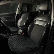 Накидки, квадраты из алькантары на передние сиденья "RS Mini" РОМБ  для Honda City 