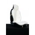 Накидка из искусственного меха на переднее сиденье ПРЕМИУМ, короткий ворс, белый
